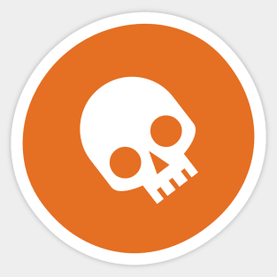 Halloween tombstone skull Sticker